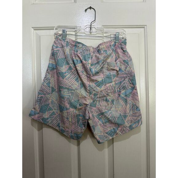 Pac Sun Men’s Pink Blue Drawstring Swim Trucks Shorts Size Medium - Picture 6 of 6